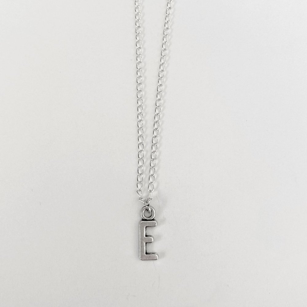 3 for $49 New Silver "E" Initial Necklace